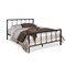 Baxton Studio Amy Vintage Industrial Black Finished Metal Queen Size Platform Bed 119-10576 - alternate 1